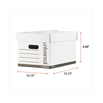 Heavy-duty storage boxes professional-grade, Letter/Legal Files, White, 12/Carton Flipcost Flipcost