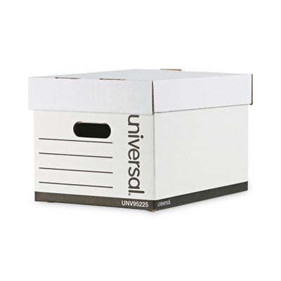 Heavy-duty storage boxes professional-grade, Letter/Legal Files, White, 12/Carton Flipcost Flipcost