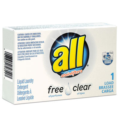 All® Free Clear HE Liquid Laundry Detergent, Unscented, 1.6 oz Vend-Box, 100/Carton Flipcost Flipcost