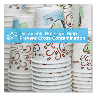 PerfecTouch Insulated Hot Paper Cups, 16 oz, Coffee Haze Design, 25 Sleeve, 20 Sleeves/Carton Flipcost Flipcost