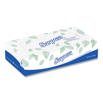 Surpass® Facial Tissue for Business, 2-Ply, White, Flat Box, 100 Sheets/Box, 30 Boxes/Carton Flipcost Flipcost