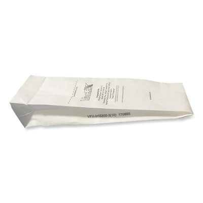 Vacuum Filter Bags Designed to Fit Allstar Javelin 12'' Series/Windsor Sensor S/S2/XP/Veramatic Plus, 100/Carton Flipcost Flipcost