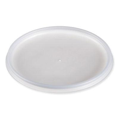 Vented Plastic Lids for Foam Cups , Bowls and Containers, Vented, Fits 12-60 oz, Translucent, 100/Pack, 10 Packs/Carton Flipcost Flipcost