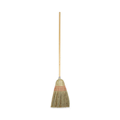 Parlor Broom, Yucca/ Natural Corn Fiber Bristles Broom, 56" Overall Length, , 12/Carton Flipcost Flipcost