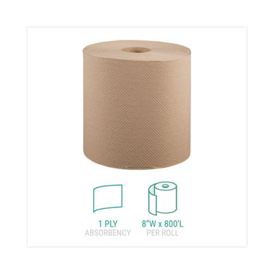 Windsoft Hardwound Roll Towels, 1-Ply, 8" x 800 ft, Natural, 6 Rolls/Carton Flipcost Flipcost