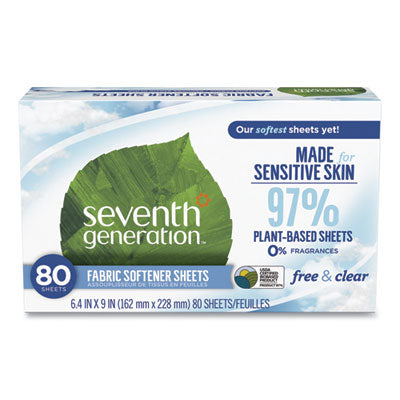 Seventh Generation® Natural fabric softener sheets unscented, 80 Sheets/Box, 4/Carton Flipcost Flipcost