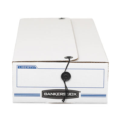 LIBERTY Check and Form Boxes, 9.25" x 23.75" x 4.25", White/Blue, 12/Carton Flipcost Flipcost