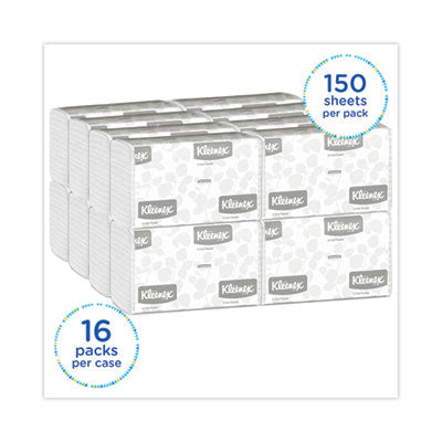 Kleenex® C-Fold Paper Towels, 1-Ply, 10.13 x 13.15, White, 150/Pack, 16 Packs/Carton Flipcost Flipcost