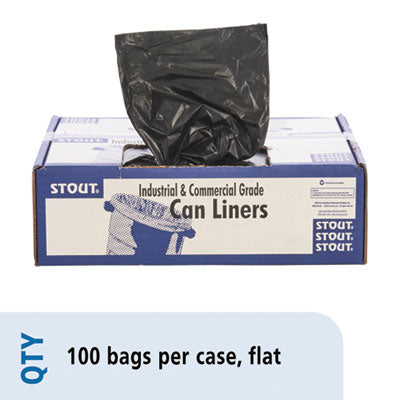 Stout® by Envision™ Total Recycled Content Plastic Trash Bags, 60 gal, 1.5 mil, 36" x 58", Brown/Black, 100/Carton Flipcost Flipcost