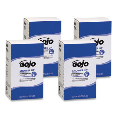 GOJO® SHOWER UP Soap and Shampoo, Pleasant Scent, 2,000 mL Refill, 4/Carton Flipcost Flipcost