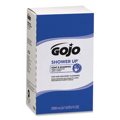 GOJO® SHOWER UP Soap and Shampoo, Pleasant Scent, 2,000 mL Refill, 4/Carton Flipcost Flipcost