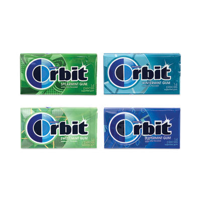 Orbit® Sugar-Free Chewing Gum Variety Box, Four Mint Flavors, 14 Pieces/Pack, 18 Packs/Carton Flipcost Flipcost