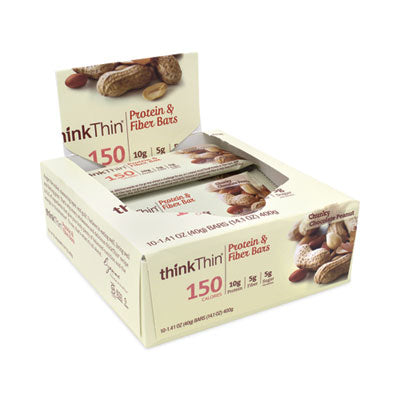 thinkThin® High Protein Bars Chunky Chocolate Peanut, 1.41 oz Bar, 10 Bars/Carton Flipcost Flipcost