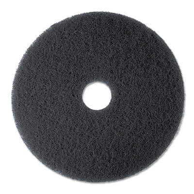 3M™ Low-Speed High Aggressive Stripping Floor Pad 7300, 19" Diameter, Black, 5/Carton Flipcost Flipcost