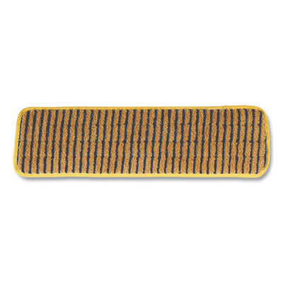 Microfiber scrubber pad for tiles Vertical Polyprolene Stripes, 18", Yellow, 6/Carton Flipcost Flipcost