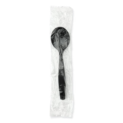 Dixie® Individually Wrapped Disposable heavyweight soup spoons, Polystyrene, Black, 1,000/Carton Flipcost Flipcost