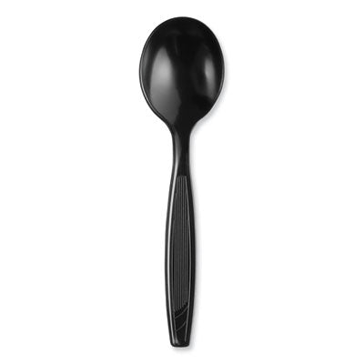 Dixie® Individually Wrapped Disposable heavyweight soup spoons, Polystyrene, Black, 1,000/Carton Flipcost Flipcost