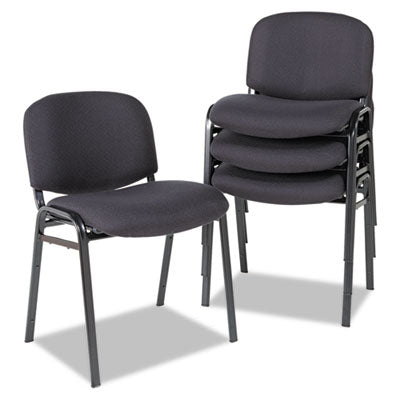 Alera Continental Series Comfortable Stacking Chairs Durable, Supports Up to 250 lb, 19.68" Seat Height, Black, 4/Carton Flipcost Flipcost