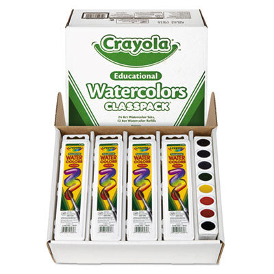 Watercolors Palette Tray Set 8 Assorted Colors Set, 36/Carton Flipcost Flipcost