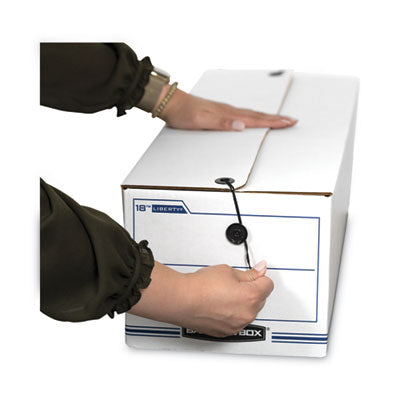 LIBERTY Check and Form Boxes, 9" x 24.25" x 7.5", White/Blue, 12/Carton Flipcost Flipcost