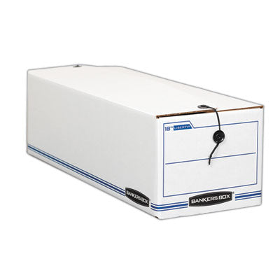 LIBERTY Check and Form Boxes, 9.75" x 23.75" x 6.25", White/Blue, 12/Carton Flipcost Flipcost