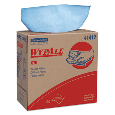 WypAll® X70 Durable absorbent cleaning cloths 9.13 x 16.8, Blue, 100/Box, 10 Boxes/Carton Flipcost Flipcost