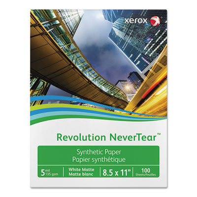 Revolution NeverTear Smooth White, 5 mil, 8.5 x 11, 100 Sheets/Ream, 5 Reams/Carton Flipcost Flipcost