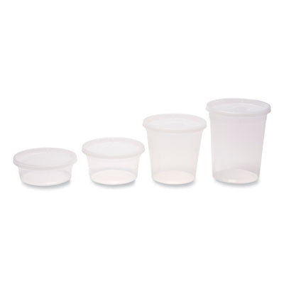 Plastic Deli Container with Lid, 24 oz, Clear, Plastic, 240/Carton Flipcost Flipcost