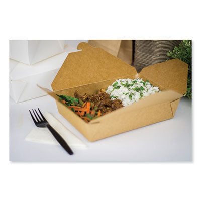 Reclosable Kraft Take-Out Box, 54 oz, Paper, 200/Carton Flipcost Flipcost