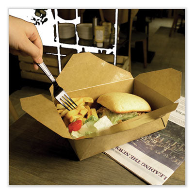 Reclosable Kraft Take-Out Box, 76 oz, Paper, 200/Carton Flipcost Flipcost