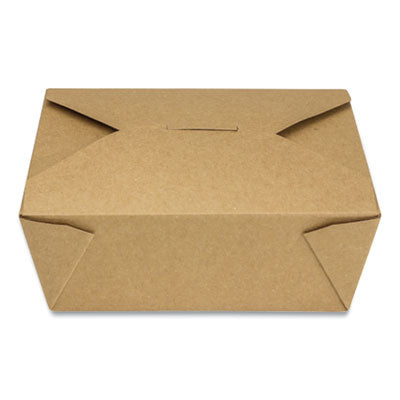 Reclosable Kraft Take-Out Box, 48 oz, Paper, 300/Carton Flipcost Flipcost