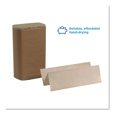 Pacific Blue Basic M-Fold Paper Towels, 1-Ply, 9.2 x 9.4, Brown, 250/Pack, 16 Packs/Carton Flipcost Flipcost