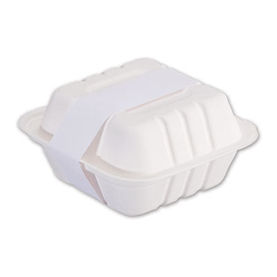 Peel and Seal Tamper Evident Food Container Bands, 1.5" x 24", White, Paper, 2,500/Carton Flipcost Flipcost