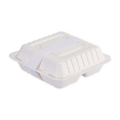 Peel and Seal Tamper Evident Food Container Bands, 1.5" x 24", White, Paper, 2,500/Carton Flipcost Flipcost