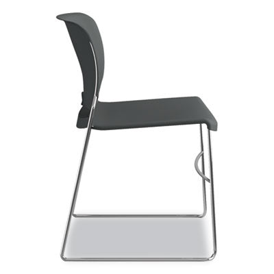 Olson Stacker High Density Chair, Supports Up to 300 lb, 17.75" Seat Height, Lava Seat, Lava Back, Chrome Base, 4/Carton Flipcost Flipcost