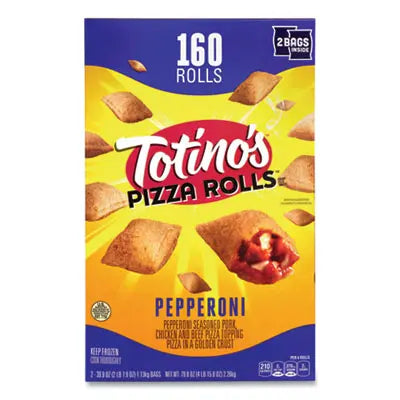 GENERAL MILLS Pepperoni Pizza Rolls, 39.9 oz Bag, 80 Rolls/Bag, 2 Bags/Carton, Ships in 1-3 Business Days Flipcost Flipcost