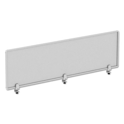 Polycarbonate Privacy Desk Panel Lightweight Metal, 65w x 0.5d x 18h, Silver/Clear Flipcost Flipcost