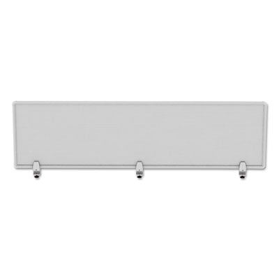 Polycarbonate Privacy Desk Panel Lightweight Metal, 65w x 0.5d x 18h, Silver/Clear Flipcost Flipcost