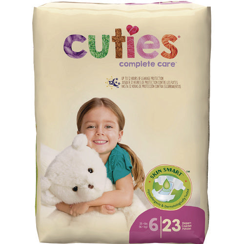 Cuties® Cuties® Premium Jumbo Diapers, Size 6, 35 lbs and Up, 92/Carton