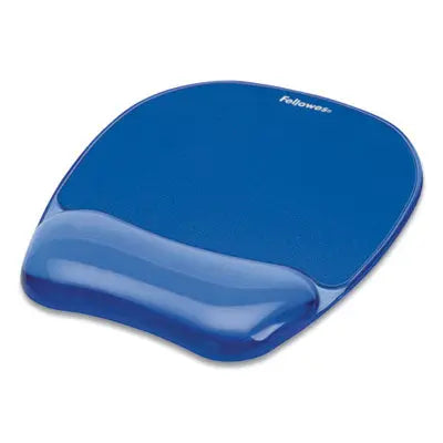 Fellowes® Gel Crystals Mouse Pad with Wrist Rest, 7.87 x 9.18, Blue Flipcost Flipcost