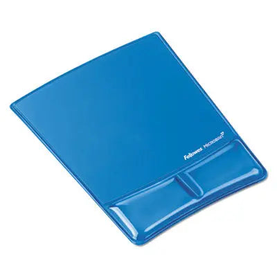 Fellowes® Gel Wrist Support with Attached Mouse Pad, 8.25 x 9.87, Blue Flipcost Flipcost