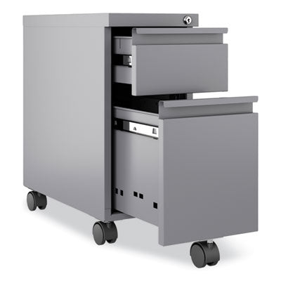 Zip Mobile Pedestal File Legal/Letter, 2 Drawer, Box/File, Arctic Silver. 10 x 19.88 x 21.75, Ships in 4-6 Business Days Flipcost Flipcost