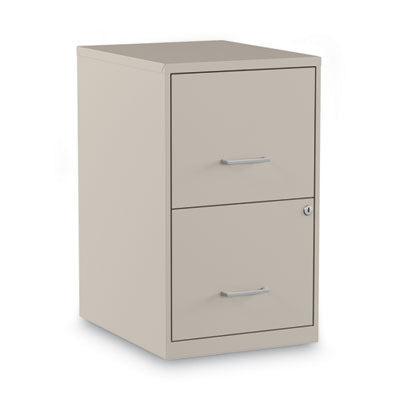 Soho Vertical File Cabinet Drawers, 2 Drawers: File/File, Letter, Putty, 14" x 18" x 24.1" Flipcost Flipcost