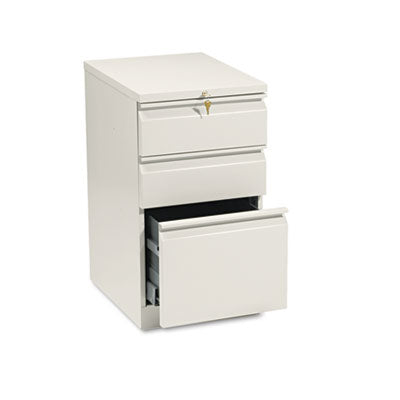 Brigade Mobile Pedestal 3-Drawer tal with Pencil Tray Insert, Left or Right,: Box/Box/File, Letter, Putty, 15" x 19.88" x 28" Flipcost Flipcost