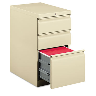 Brigade Mobile Pedestal with Pencil Tray Insert Left/Right, 3-Drawers: Box/Box/File, Letter, Putty, 15" x 22.88" x 28" Flipcost Flipcost