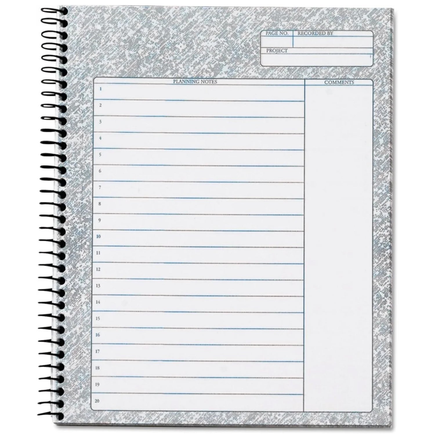 TOPS™ Docket Gold Planner, 1-Subject, Narrow Rule, Black Cover, (70) 8.5 x 6.75 Sheets