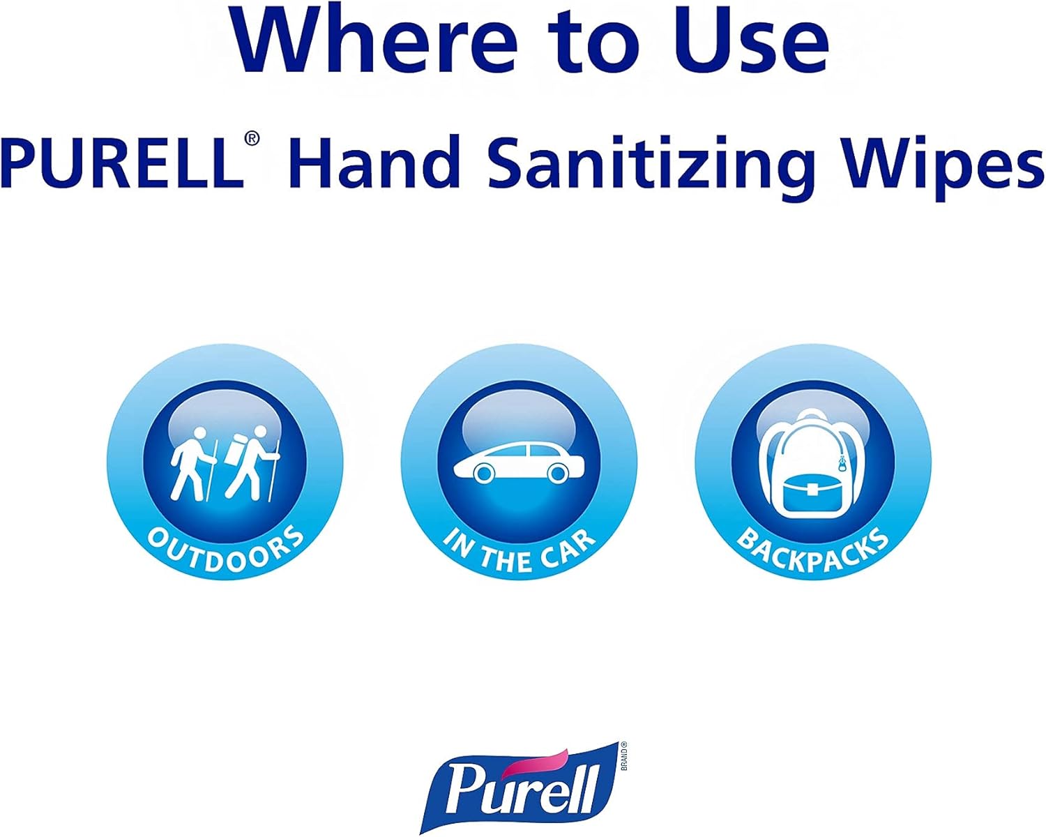 PURELL® Cottony Soft Individually Wrapped Hand Sanitizing Wipes, 5 x 7, Unscented, White, 120/Box