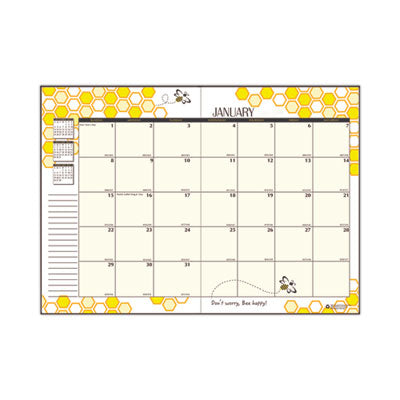 Recycled Honeycomb Monthly Planner, Honeycomb Artwork, 11 x 7, Black/Gold Cover, 12-Month (Jan to Dec): 2024 Flipcost Flipcost