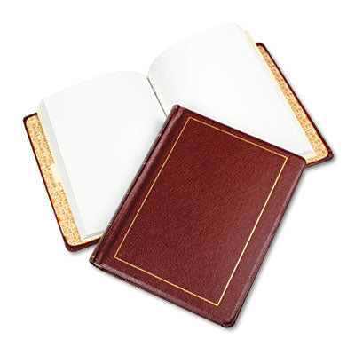 Looseleaf Corporation Leather-like Minute Book, 1-Subject, Unruled, Red/Gold Cover, (250) 11 x 8.5 Sheets Flipcost Flipcost