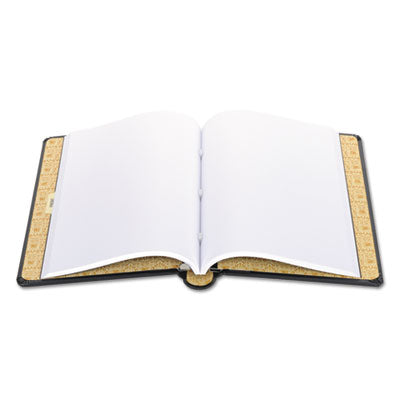 Looseleaf Corporation Minute Book, 1-Subject, Unruled, Black/Gold Cover, (250) 14 x 8.5 Sheets Flipcost Flipcost